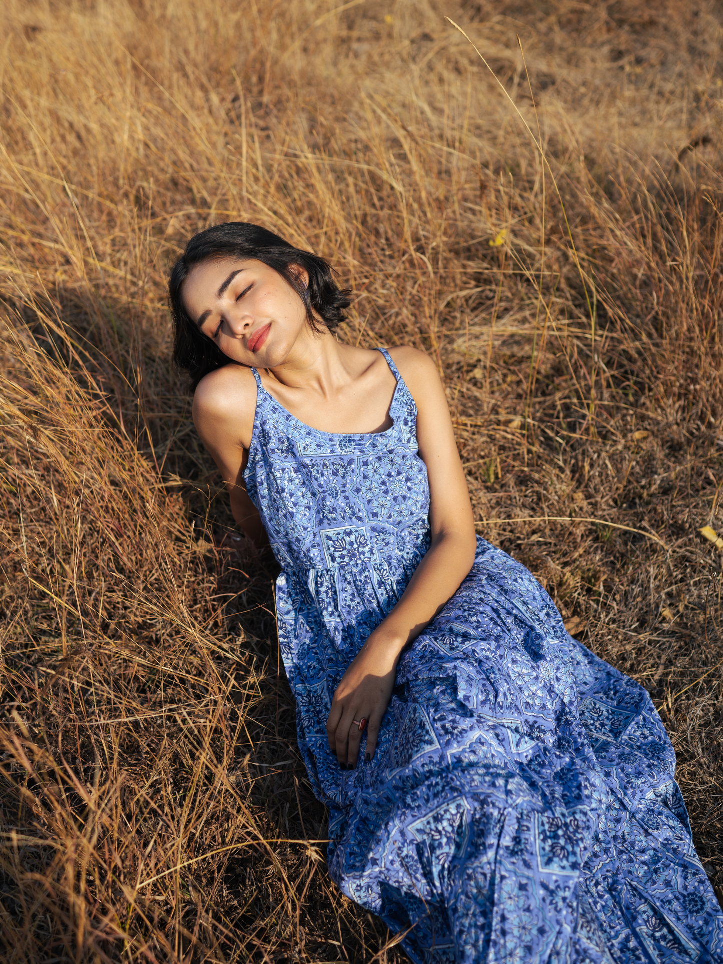 Jodhpur Dress - Hand-block Printed Cotton Dress