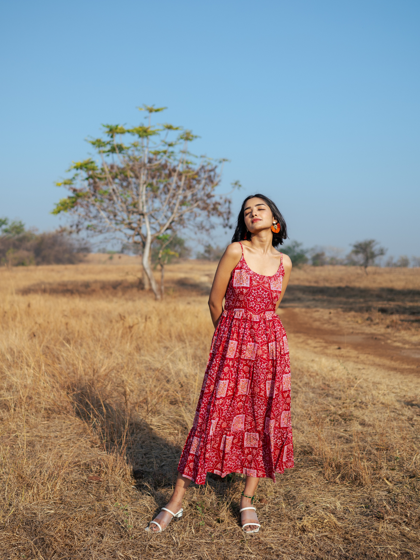 Bikaner Dress - Hand-block Printed Cotton Dress