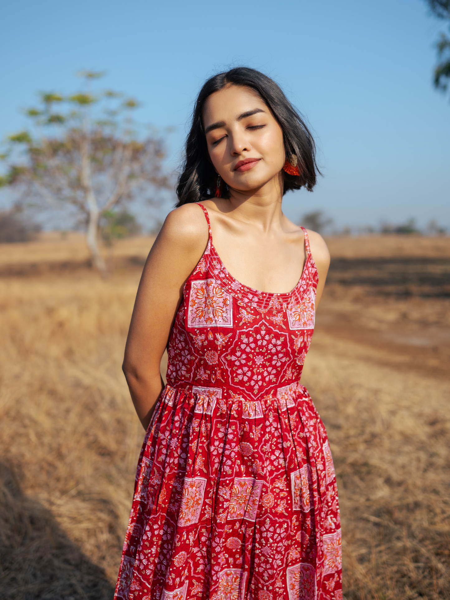 Bikaner Dress - Hand-block Printed Cotton Dress
