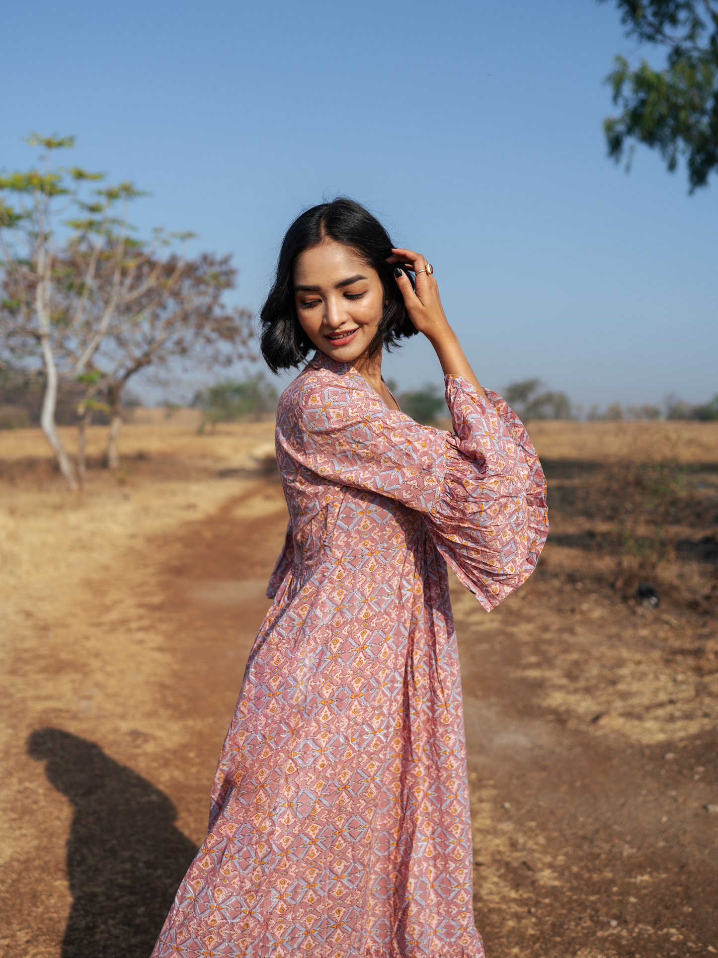 Pondi Dress - Hand-block Printed Cotton Dress