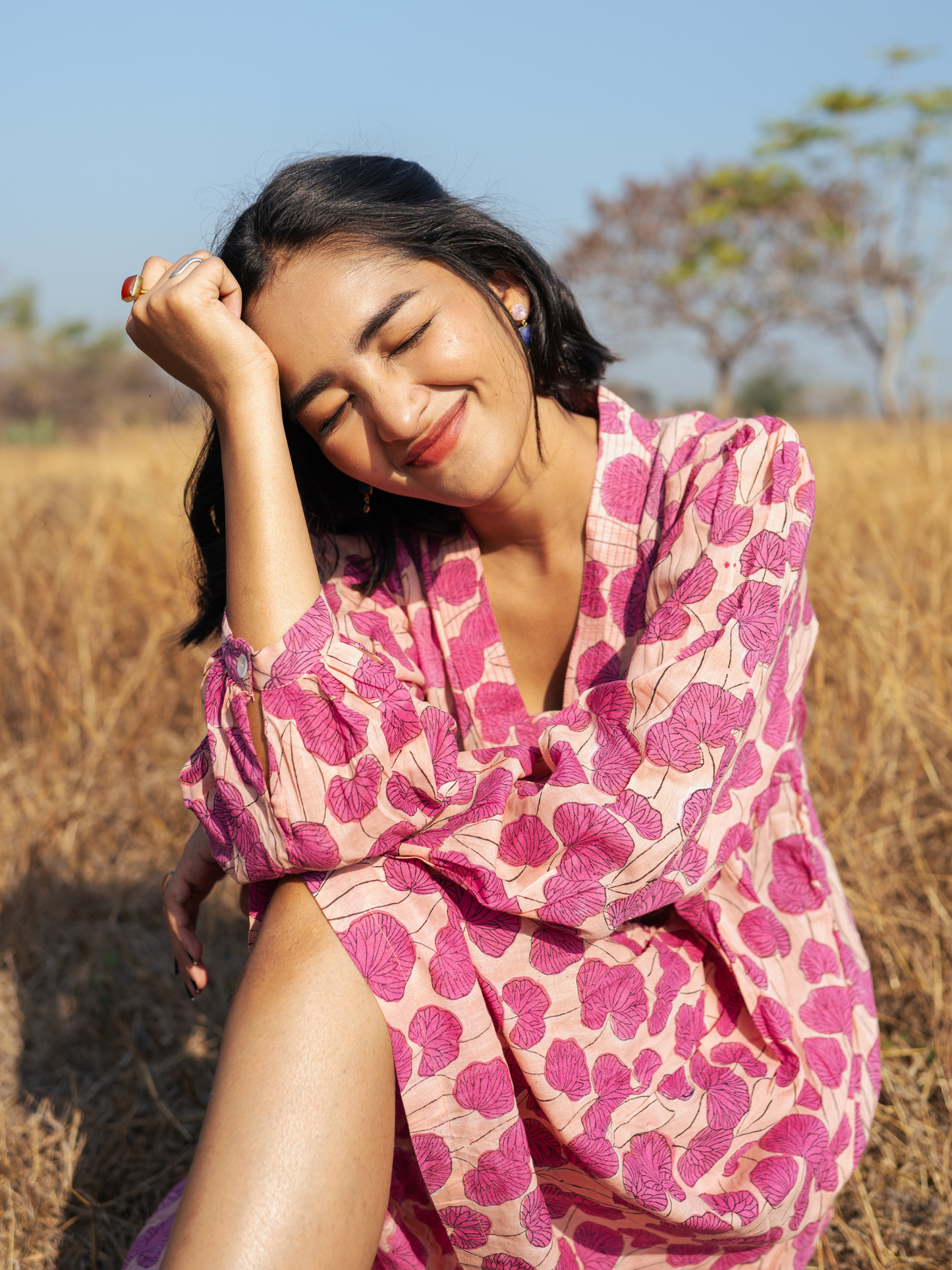 Mussoorie Dress - Hand-block Printed Cotton Dress