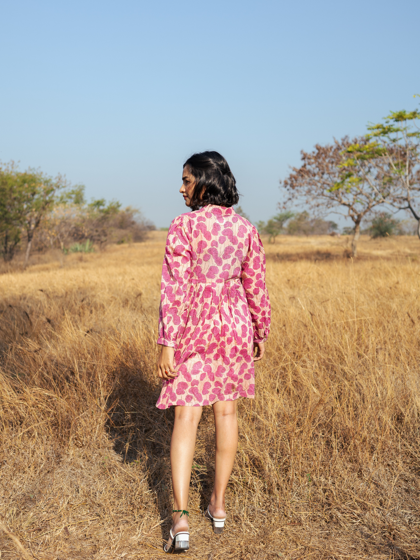 Mussoorie Dress - Hand-block Printed Cotton Dress
