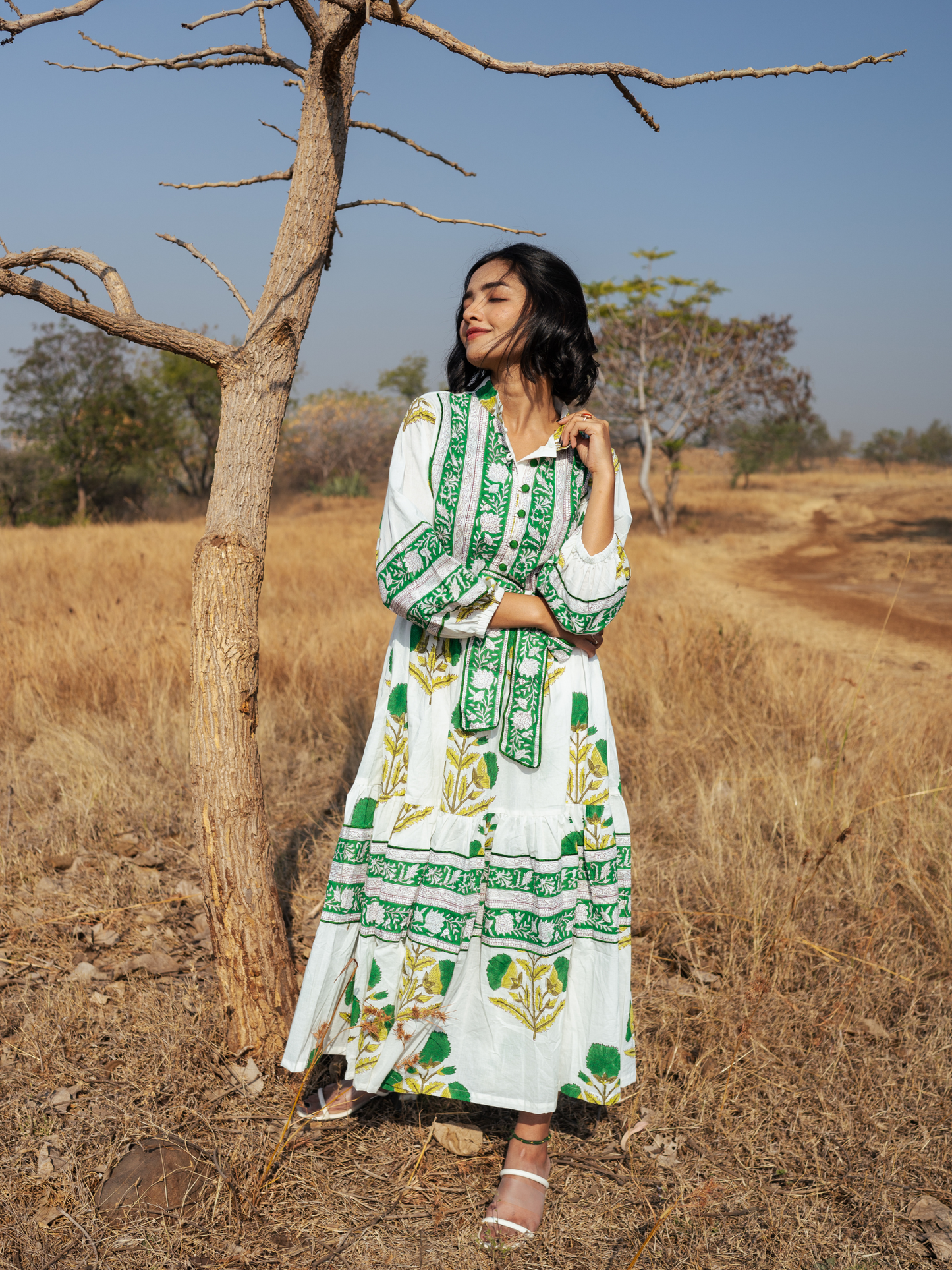 Kochi Dress - Hand-block Printed Cotton Dress