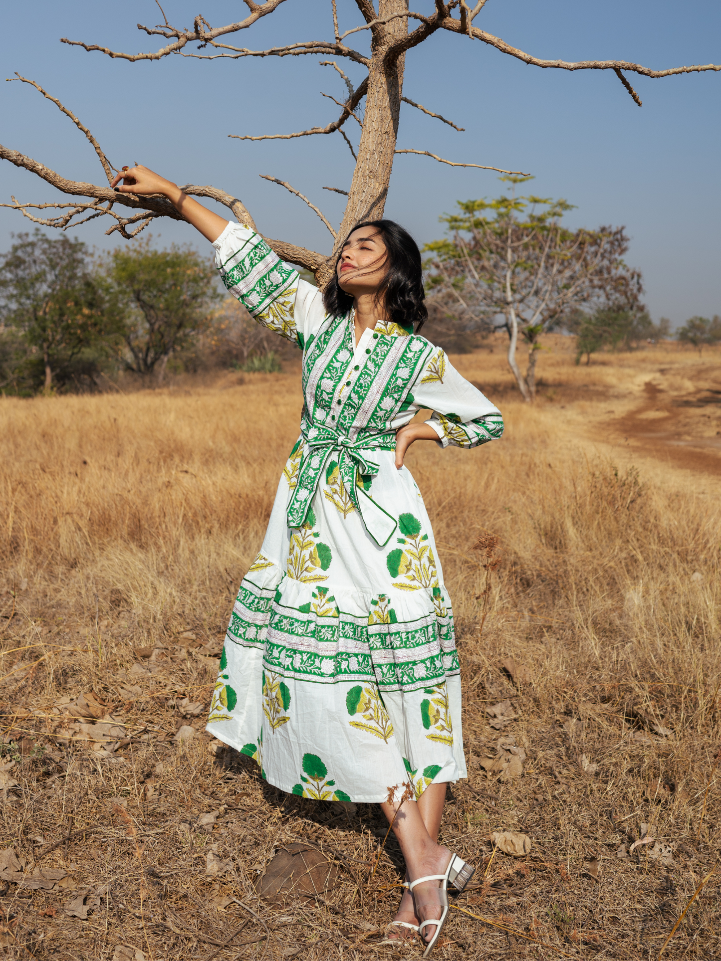 Kochi Dress - Hand-block Printed Cotton Dress
