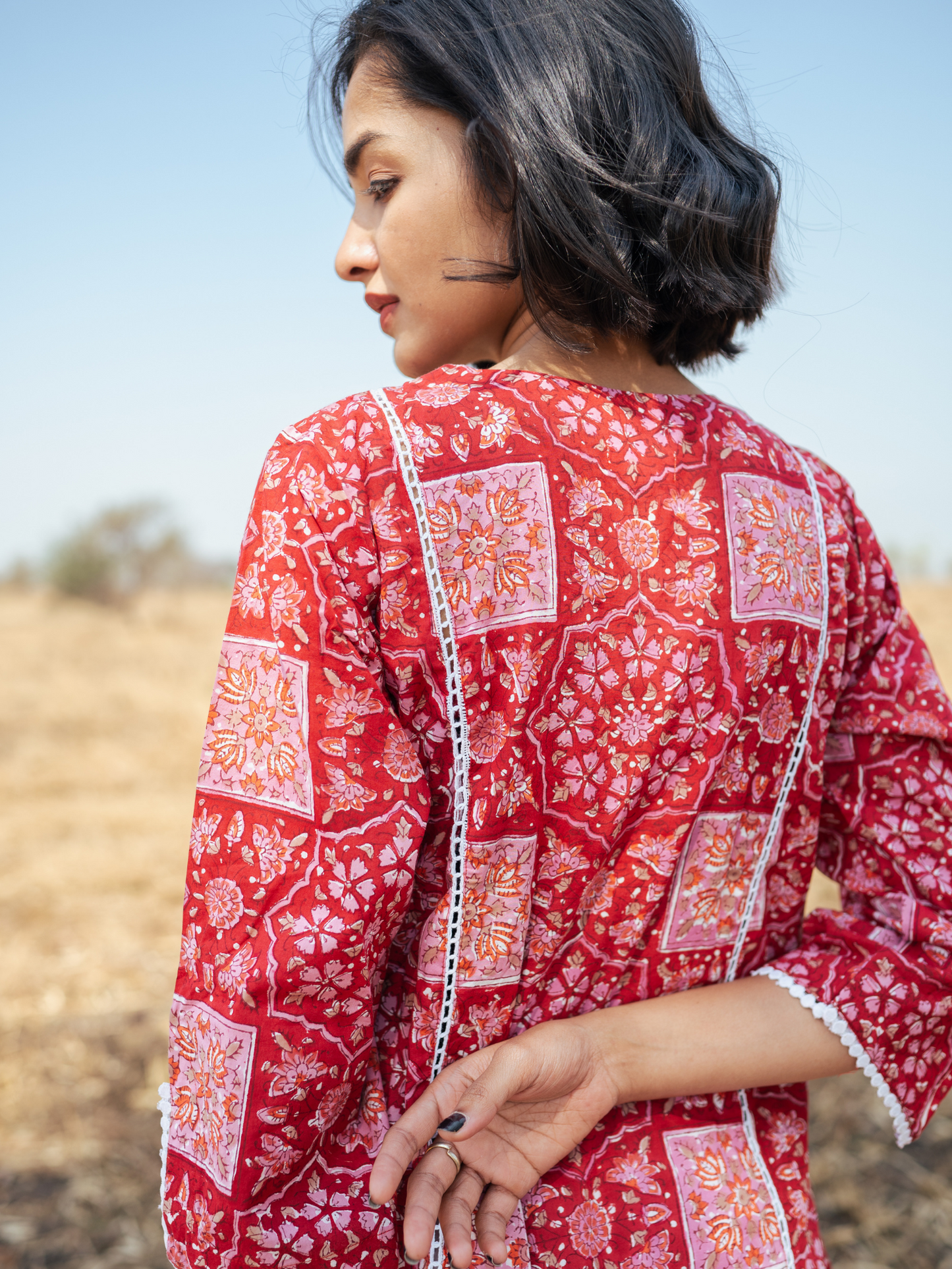 Bikaner Kurta Set - Hand-block Printed Cotton Kurta Set