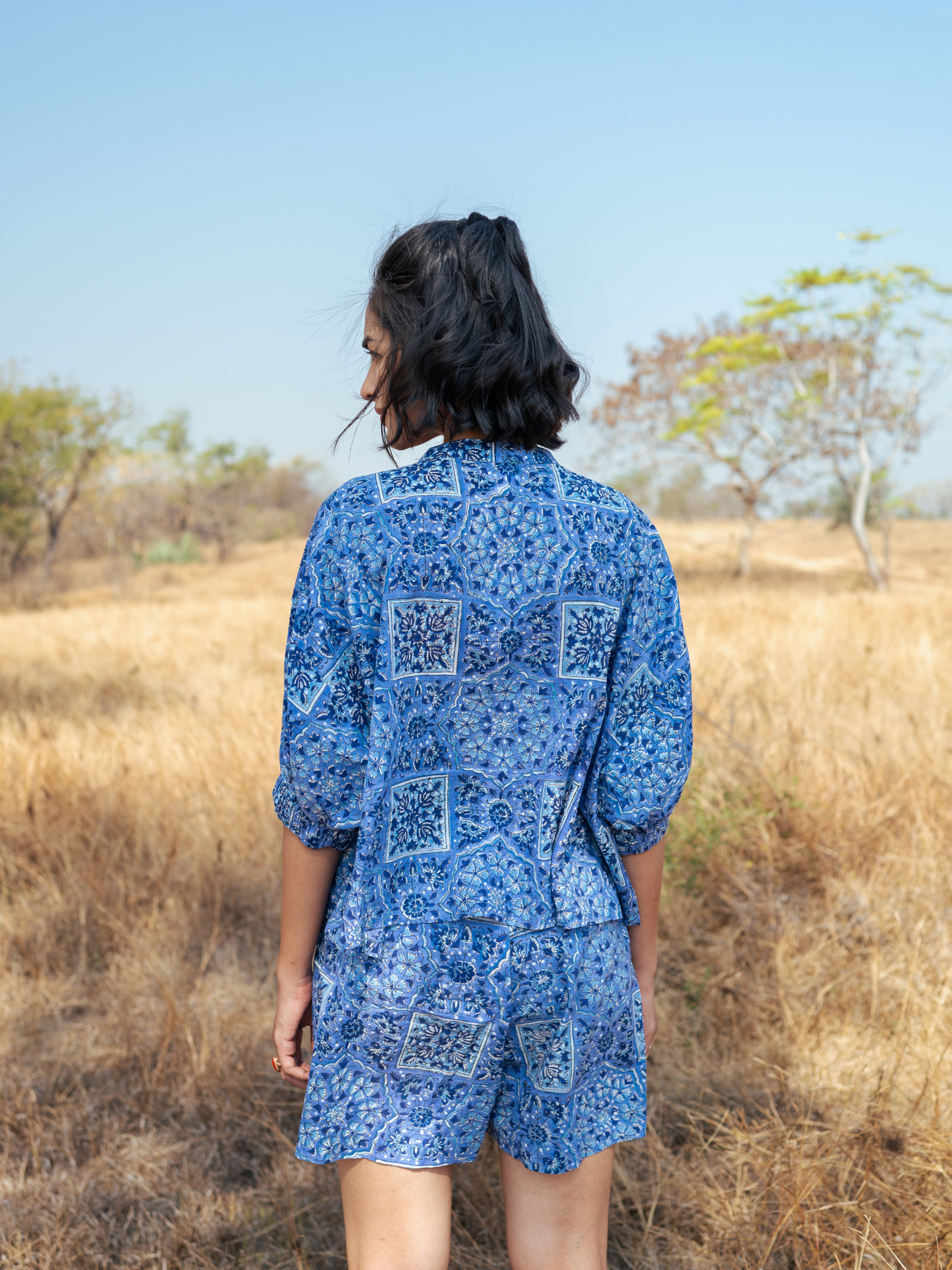 Jodhpur Co-Ord Set - Hand-block Printed Cotton Co-Ord Set