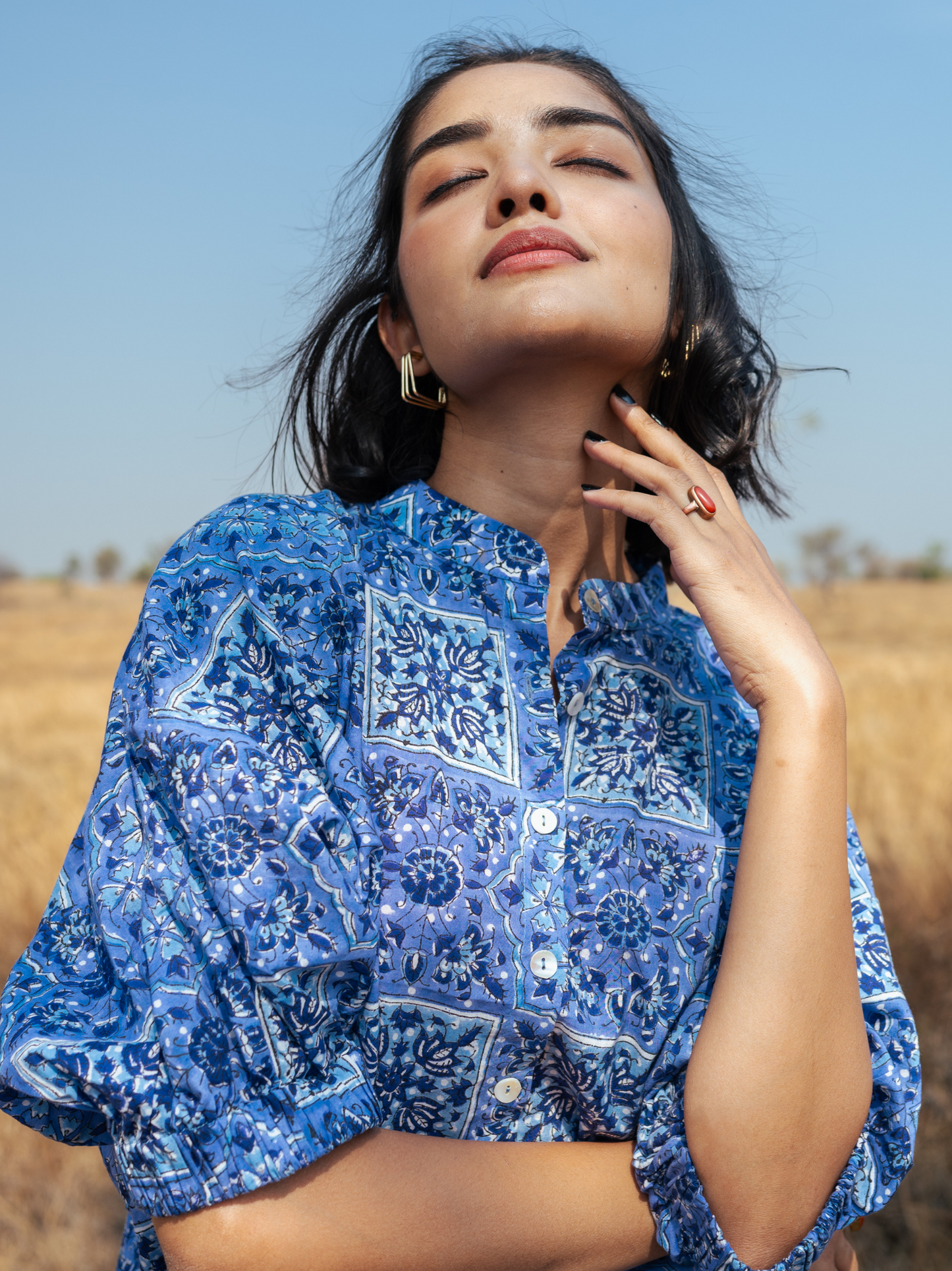 Jodhpur Co-Ord Set - Hand-block Printed Cotton Co-Ord Set