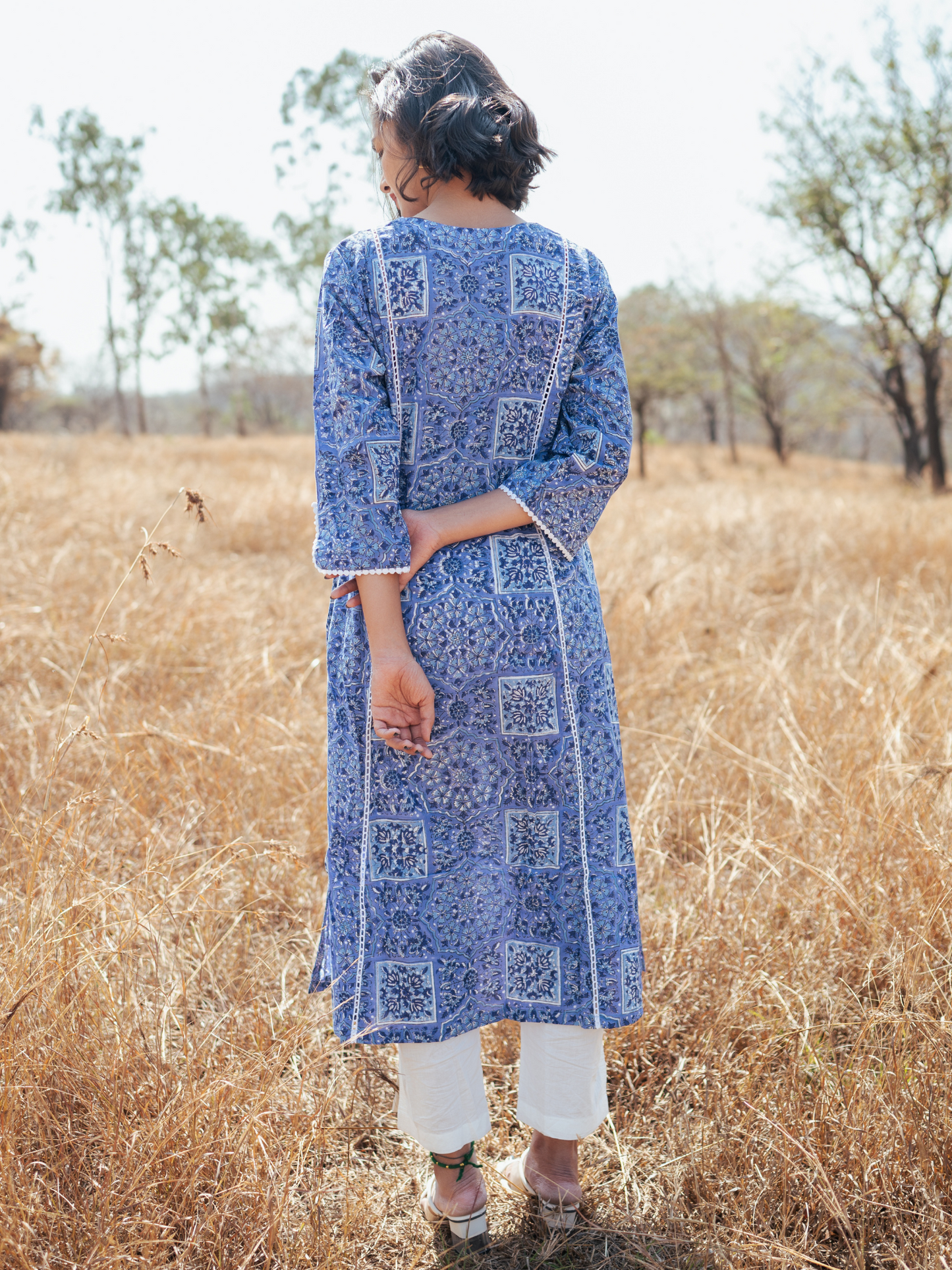 Jodhpur Kurta Set - Hand-block Printed Cotton Kurta Set