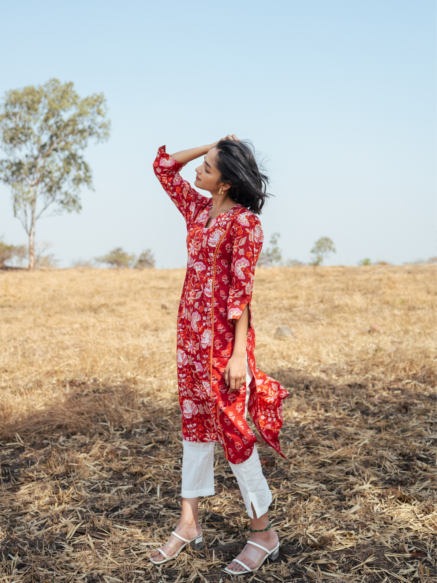 Amer Kurta Set - Hand-block Printed Cotton Kurta Set