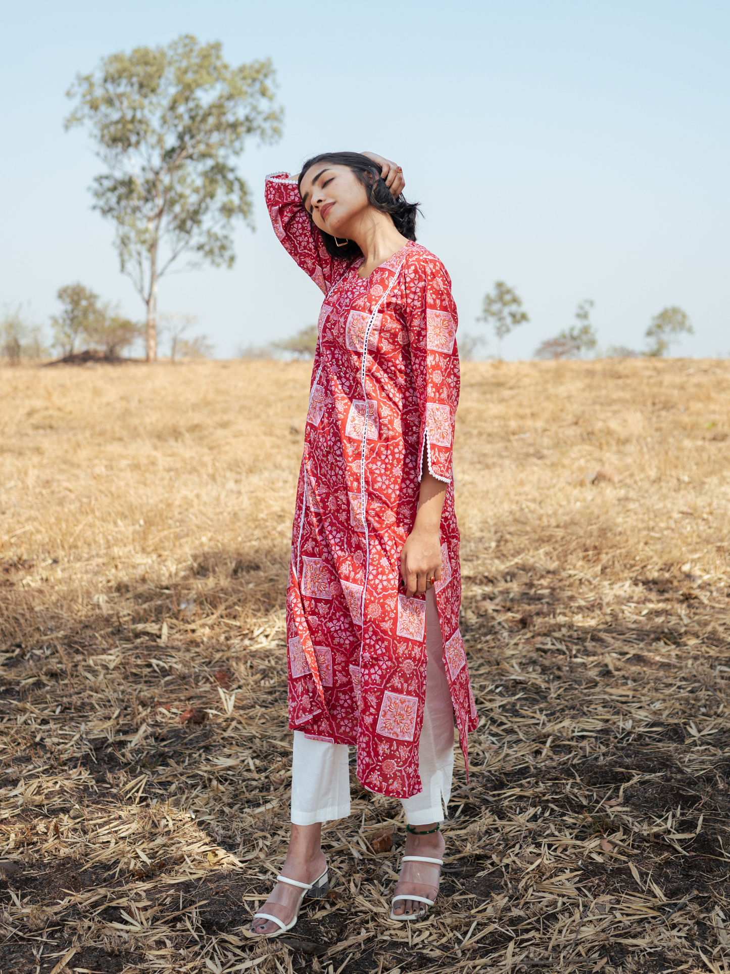 Bikaner Kurta Set - Hand-block Printed Cotton Kurta Set