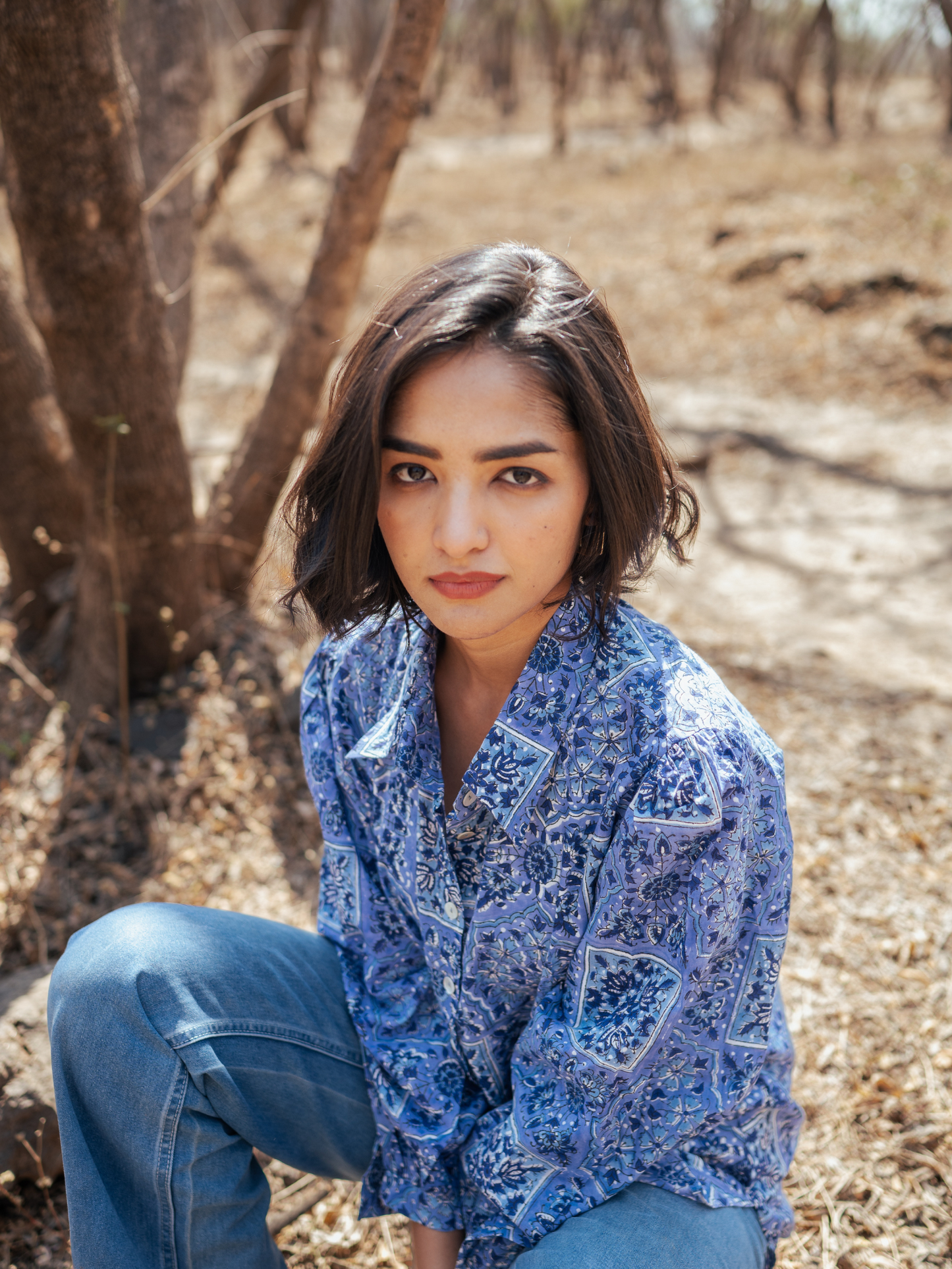 Jodhpur Shirt - Hand-block Printed Cotton Shirt