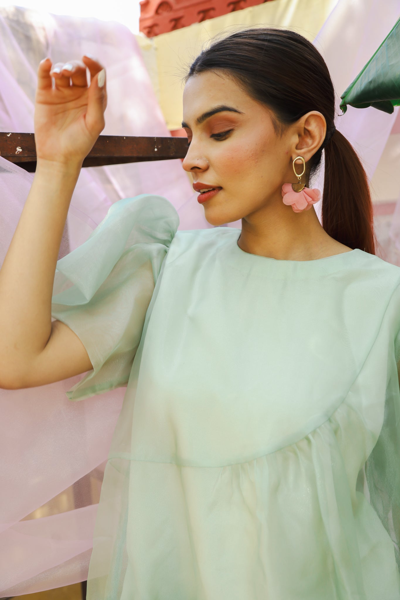 Mini Panelled Tier Dress