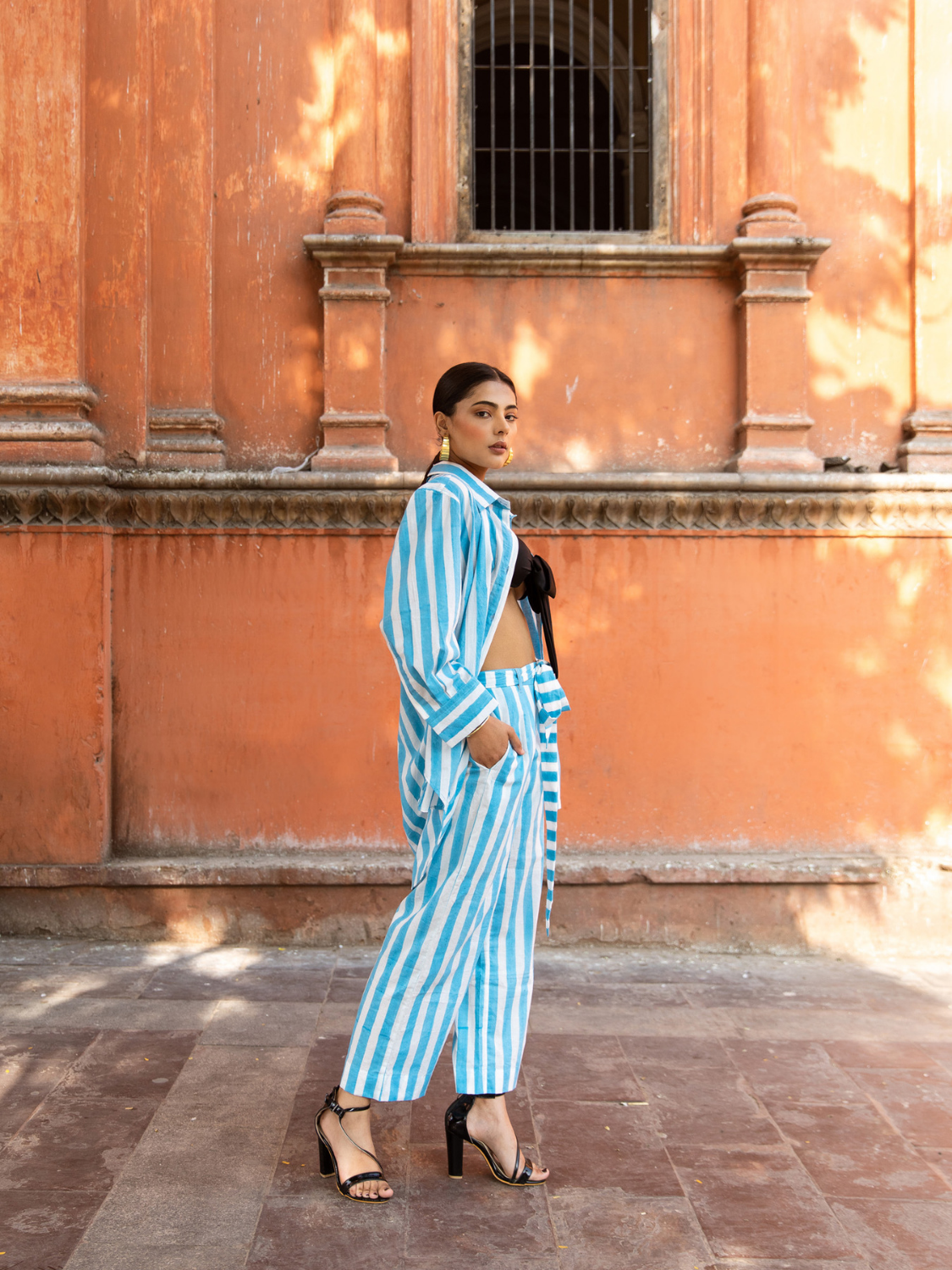 Oh Beach Stripes Co-Ord Set - Striped Cotton Co-Ord Set