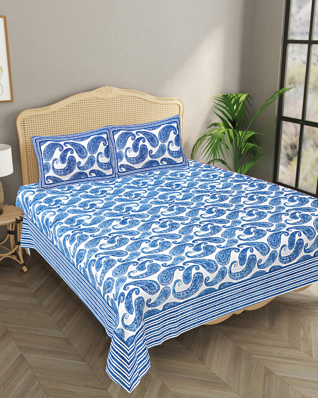 Marrakesh Bedsheet in Blue Kairi
