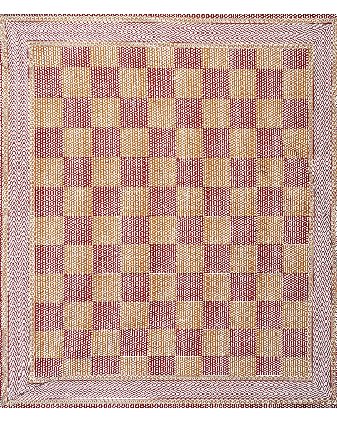Marrakesh Bedsheet in Chevron Mustard