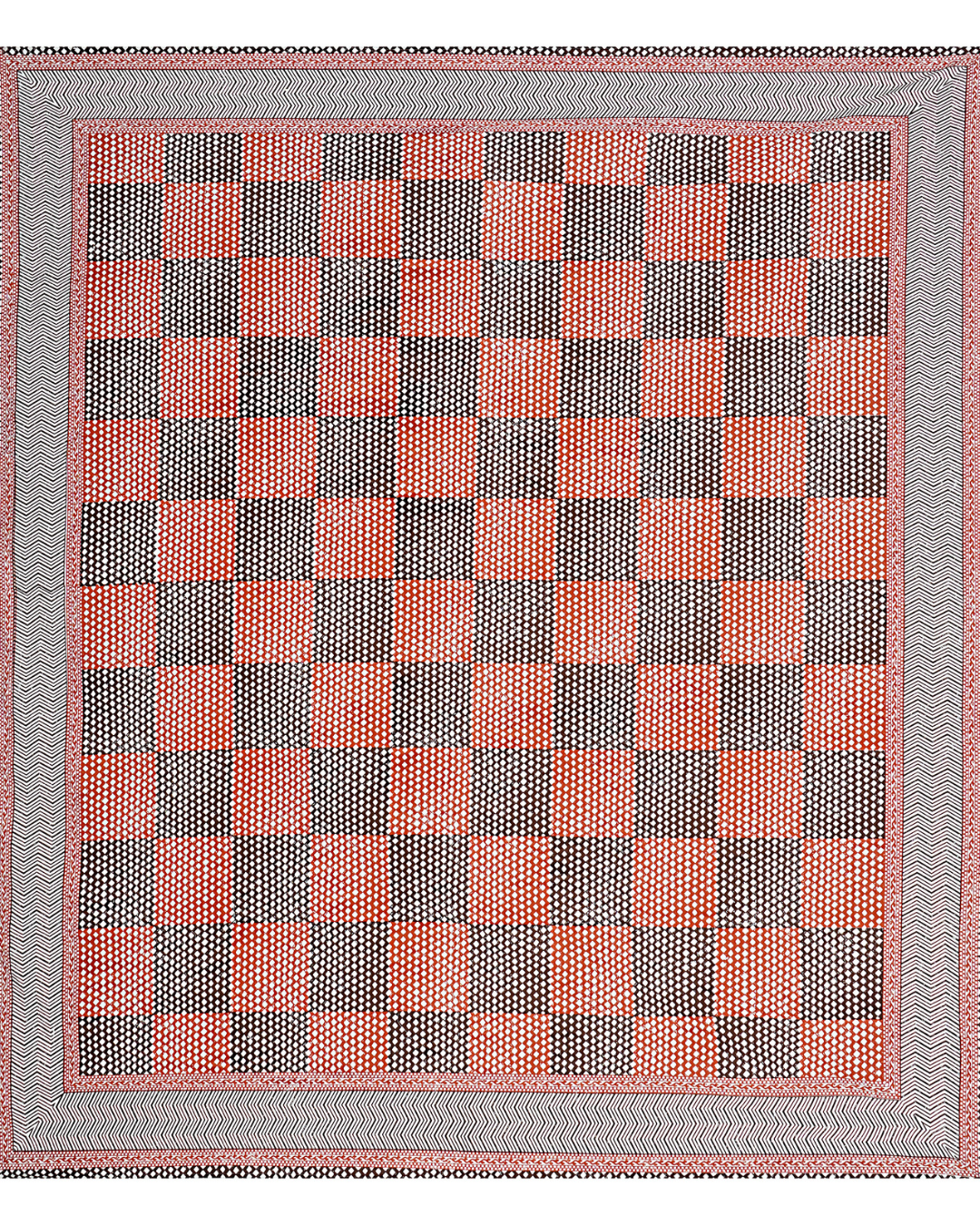 Marrakesh Bedsheet in Chevron Pink Grey