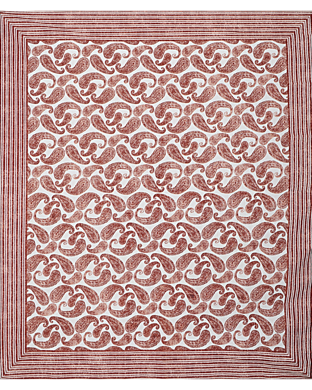 Marrakesh Bedsheet in Maroon Kairi