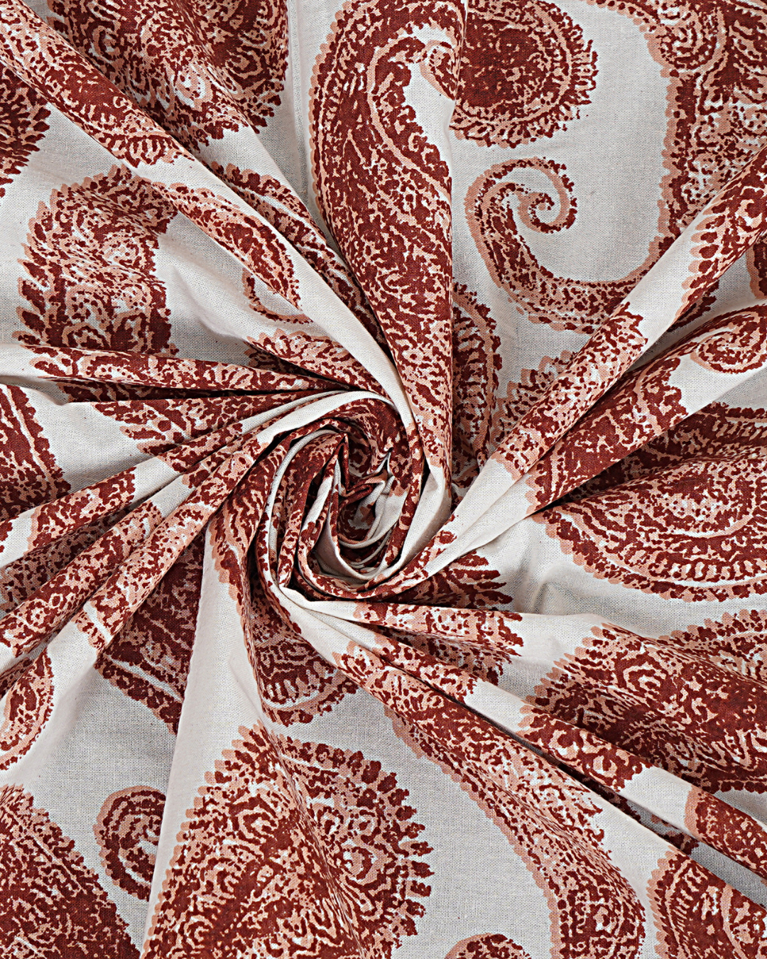 Marrakesh Bedsheet in Maroon Kairi