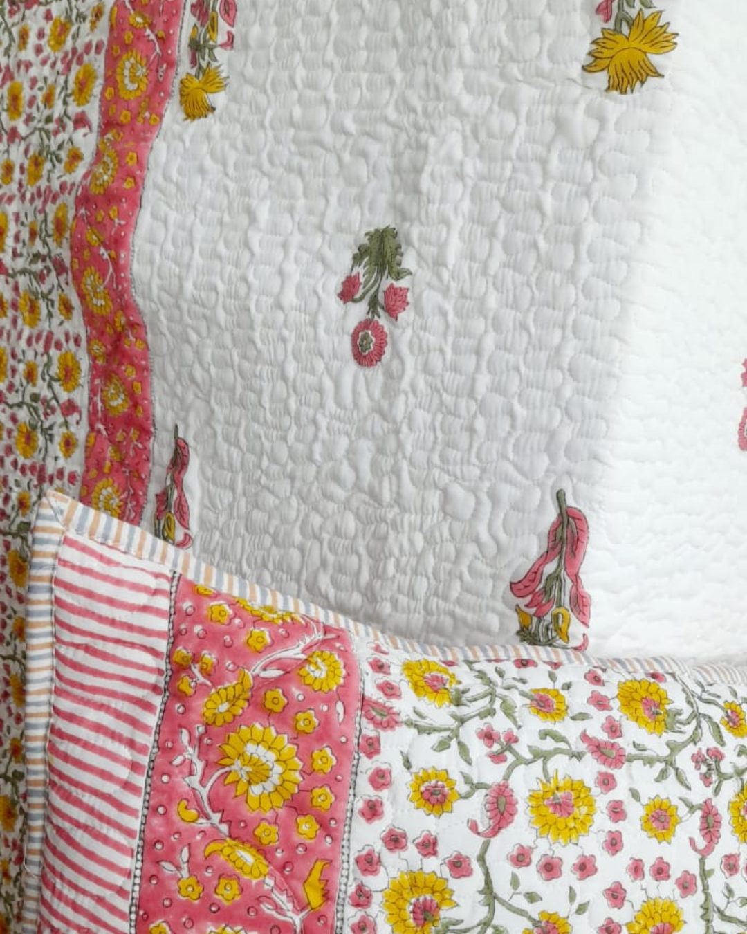 Mughal Baagh Printed Quilted Bedcover
