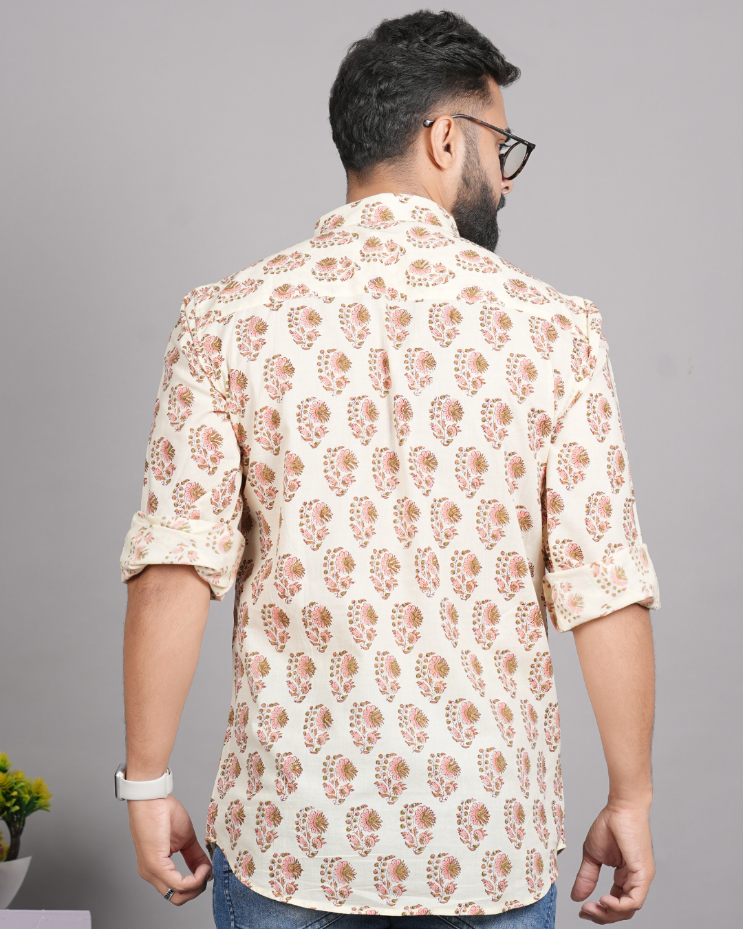Tangerine Paisley Shirt