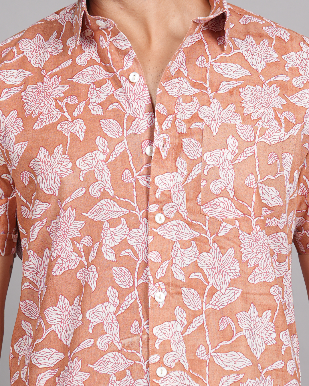 Tangerine Fern Shirt