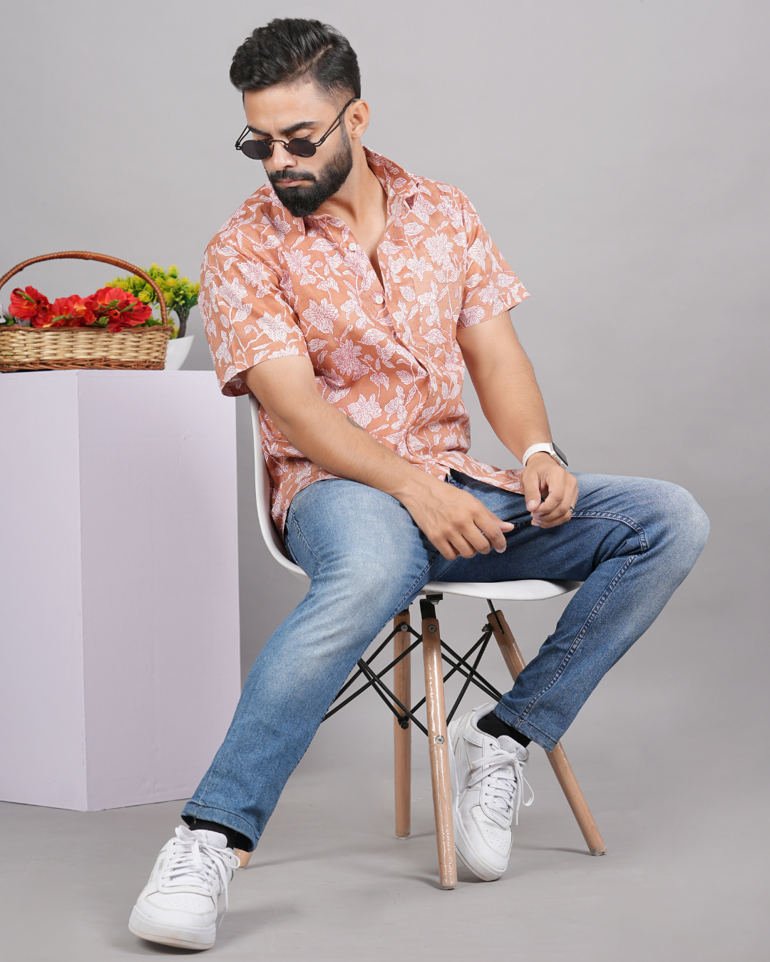 Tangerine Fern Shirt