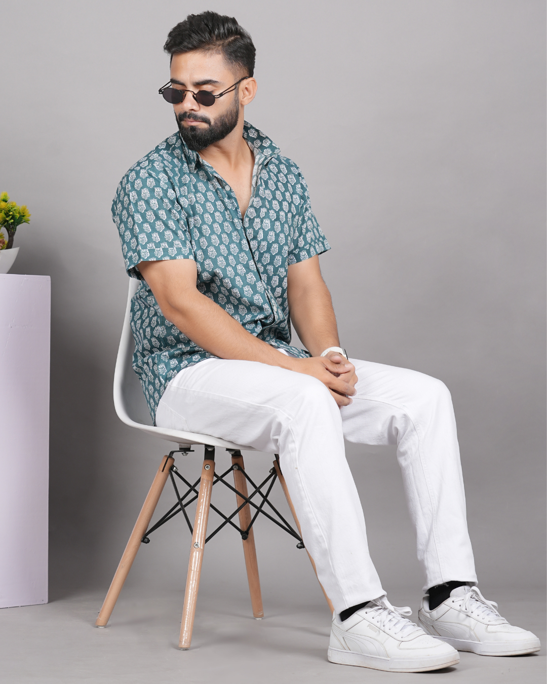 Teal Lotus Shirt