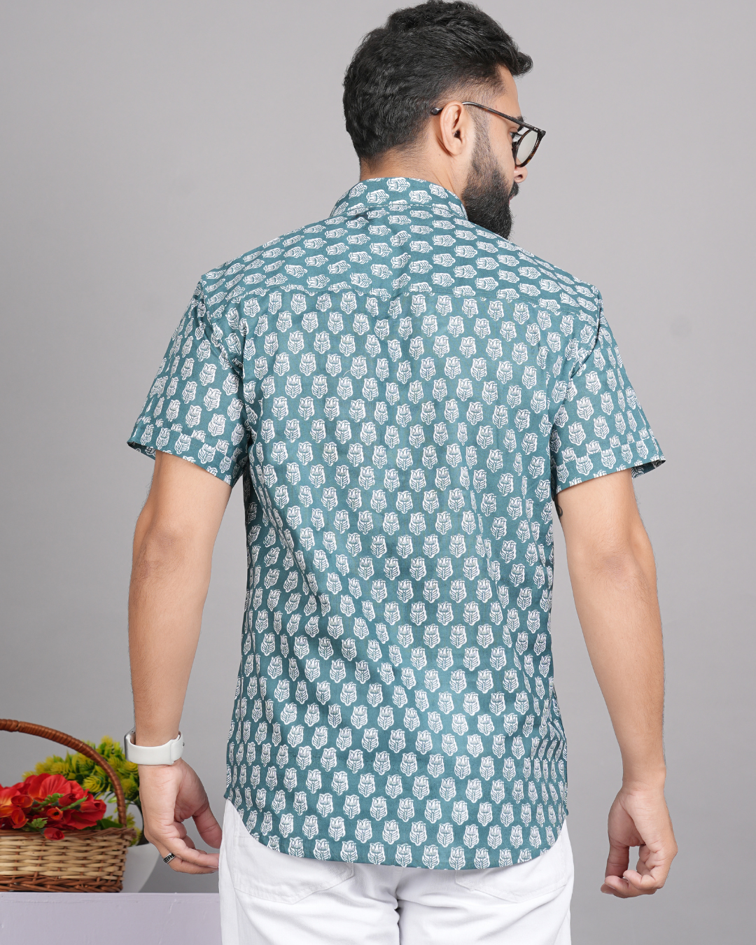 Teal Lotus Shirt