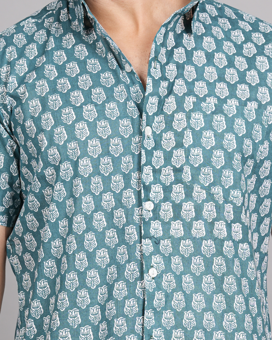 Teal Lotus Shirt
