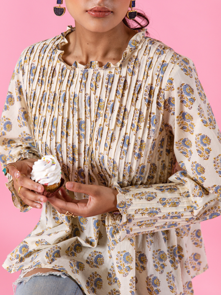 Paisley Dreams Top - Hand Block Printed Cotton Top