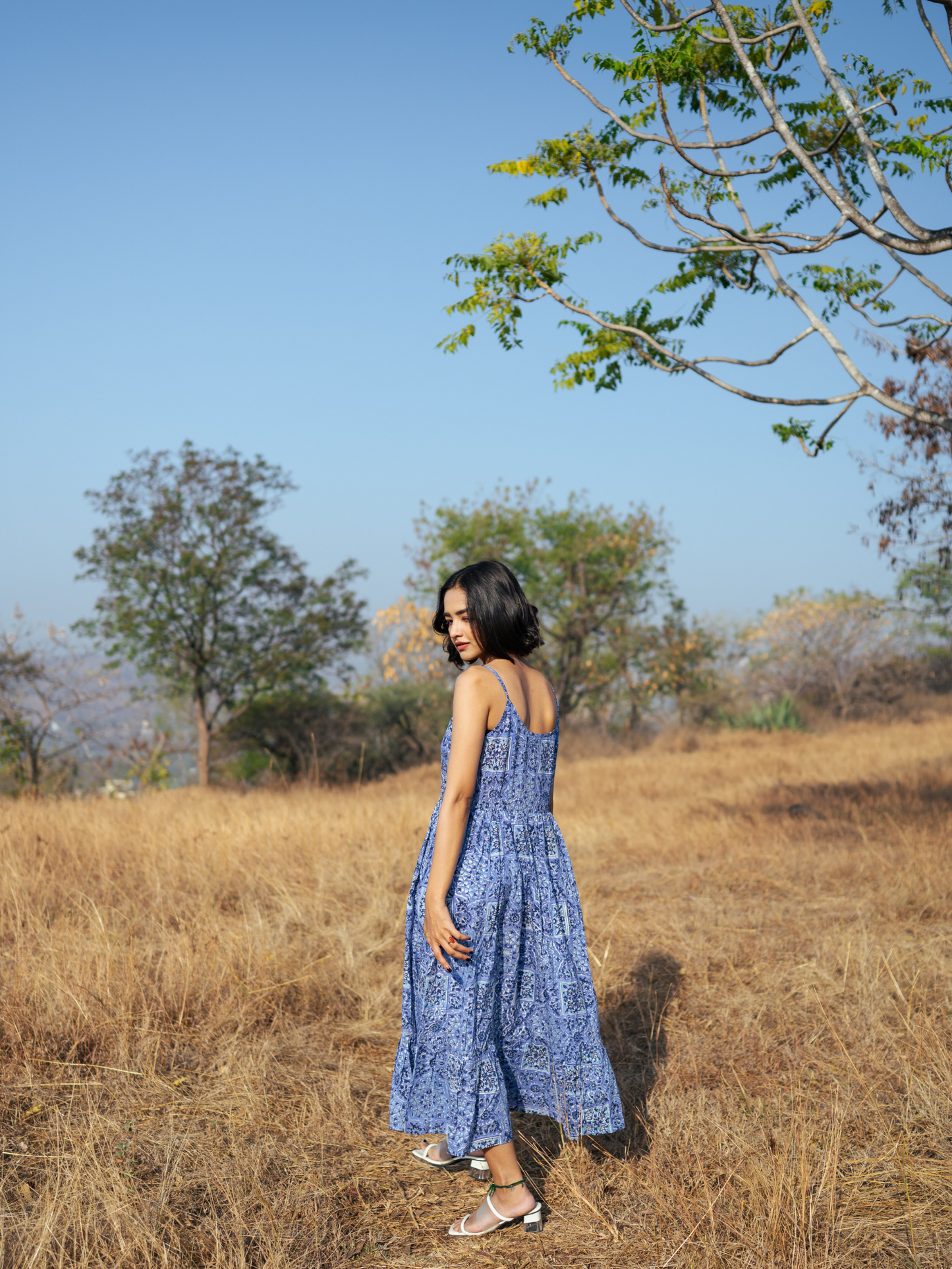 Jodhpur Dress - Hand-block Printed Cotton Dress