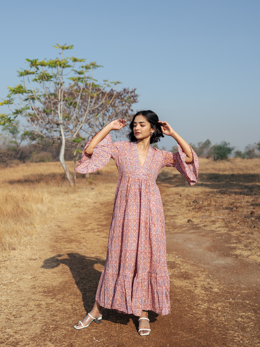 Pondi Dress - Hand-block Printed Cotton Dress