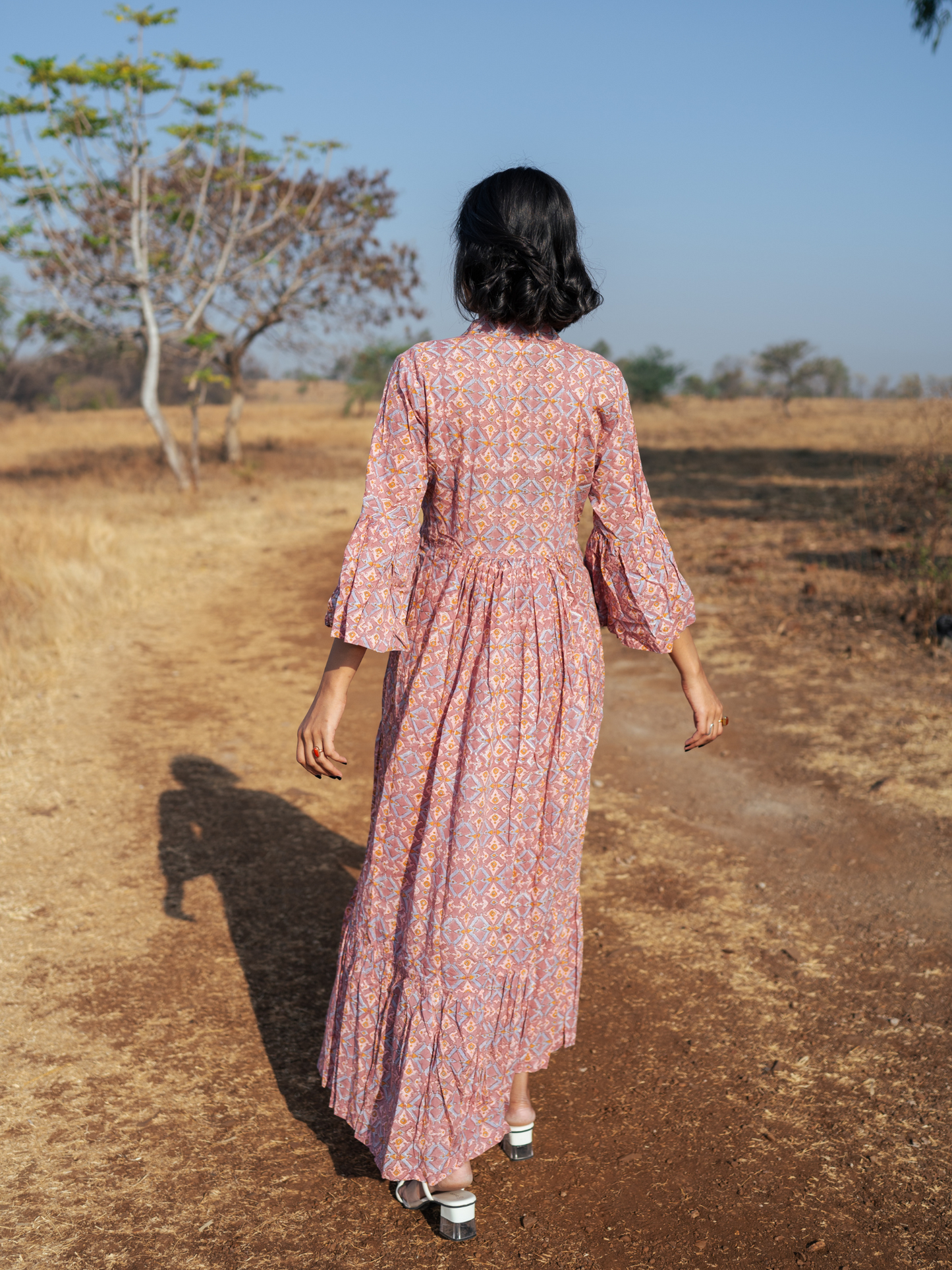 Pondi Dress - Hand-block Printed Cotton Dress