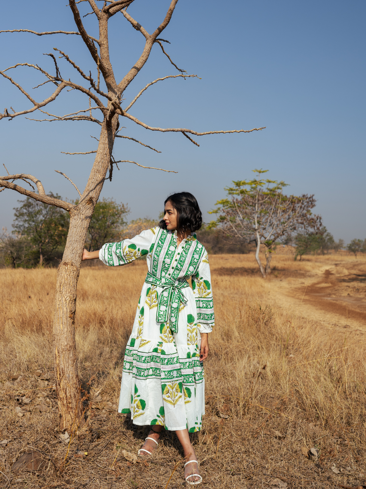 Kochi Dress - Hand-block Printed Cotton Dress