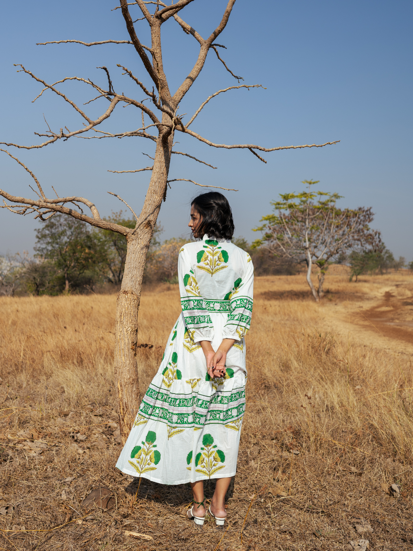 Kochi Dress - Hand-block Printed Cotton Dress