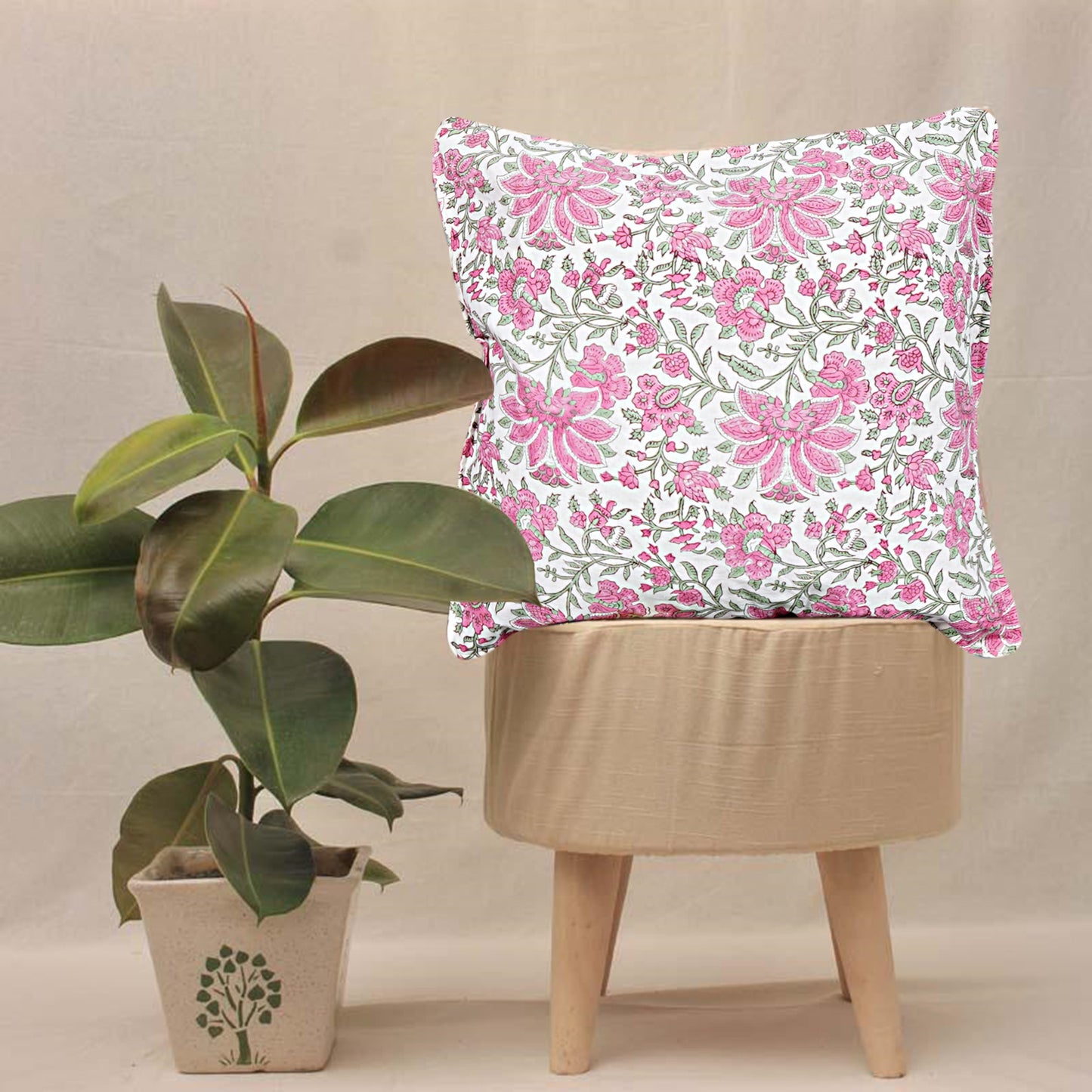 Cushion Pink Flower