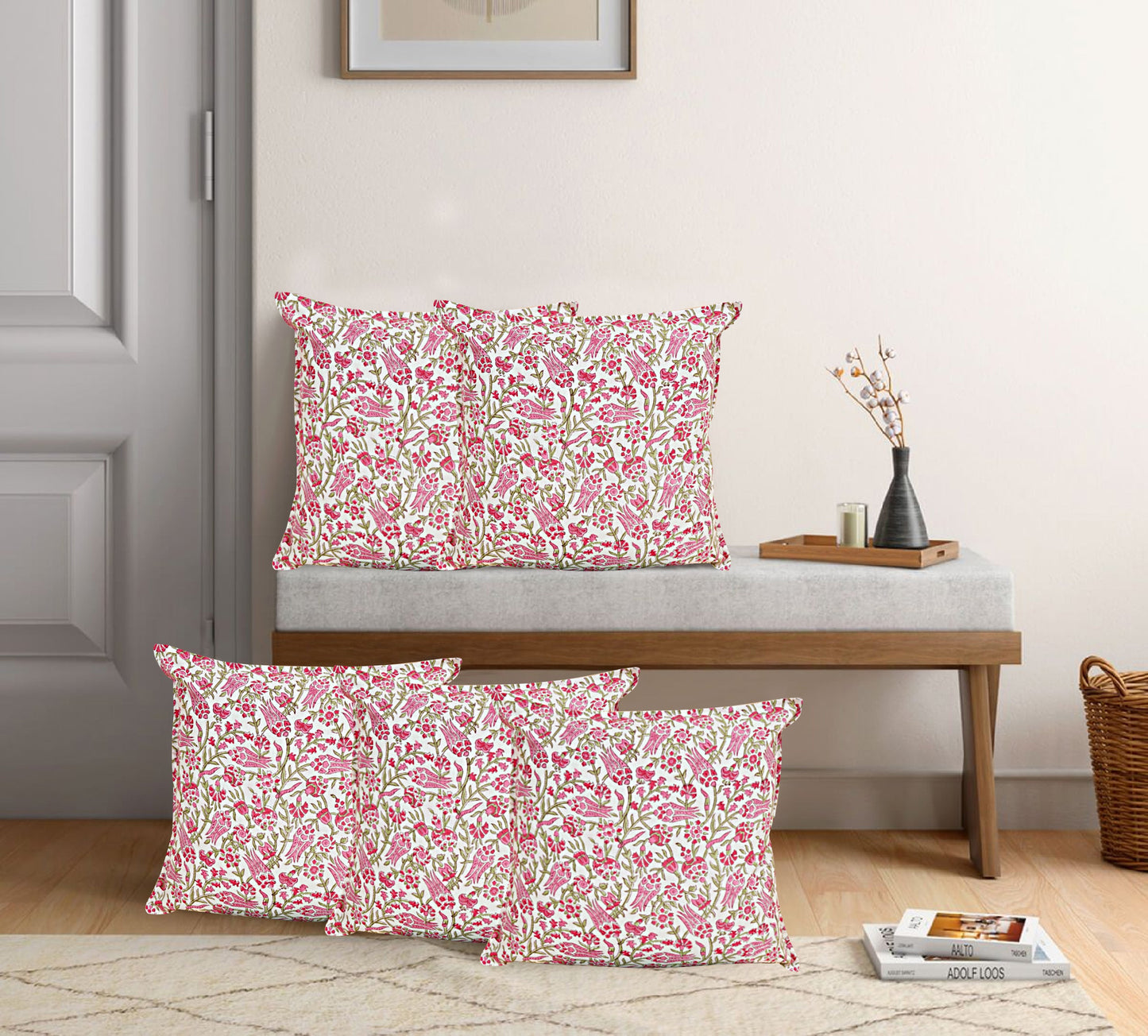 Cushion Pink Jaal
