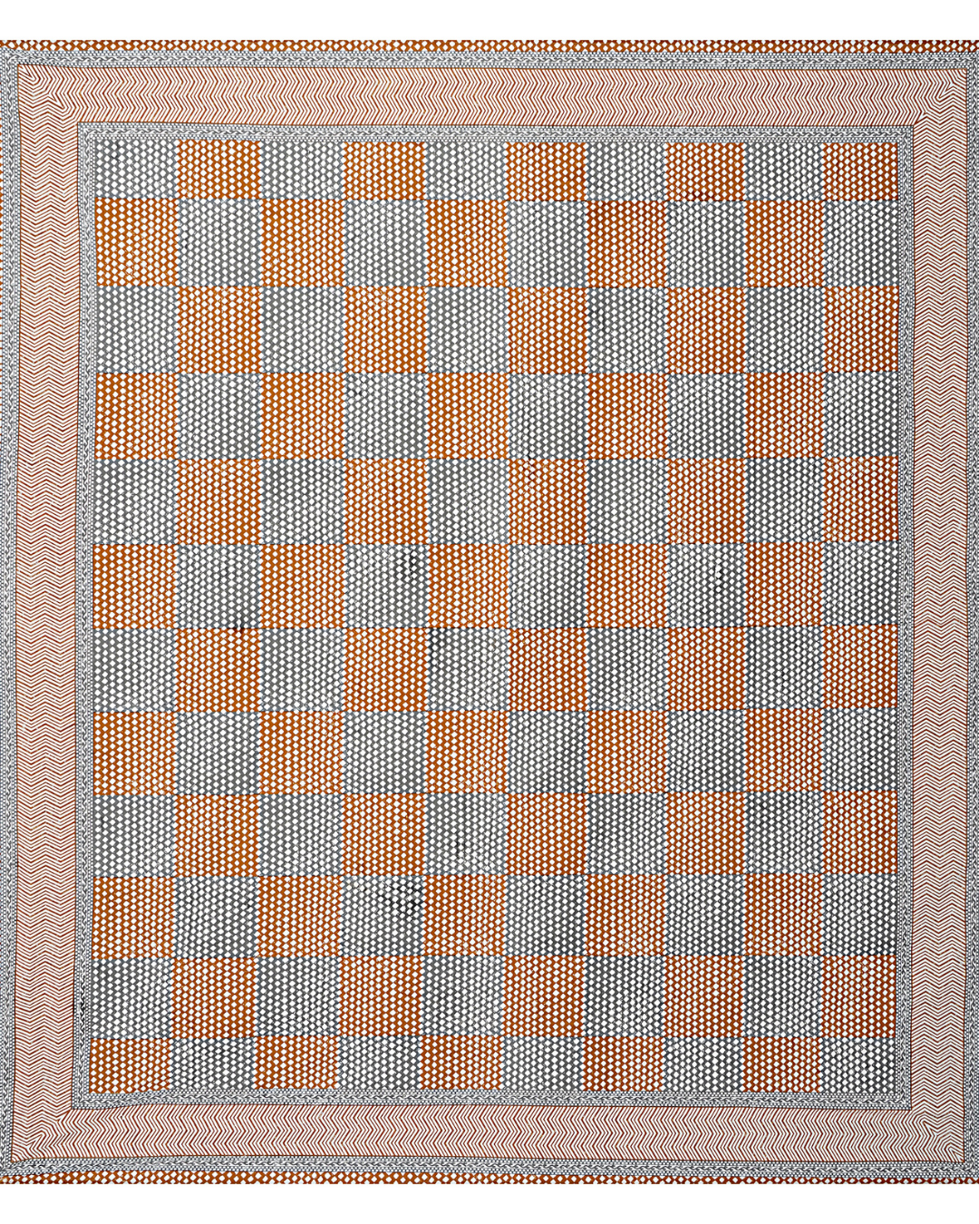Marrakesh Bedsheet in Chevron Grey