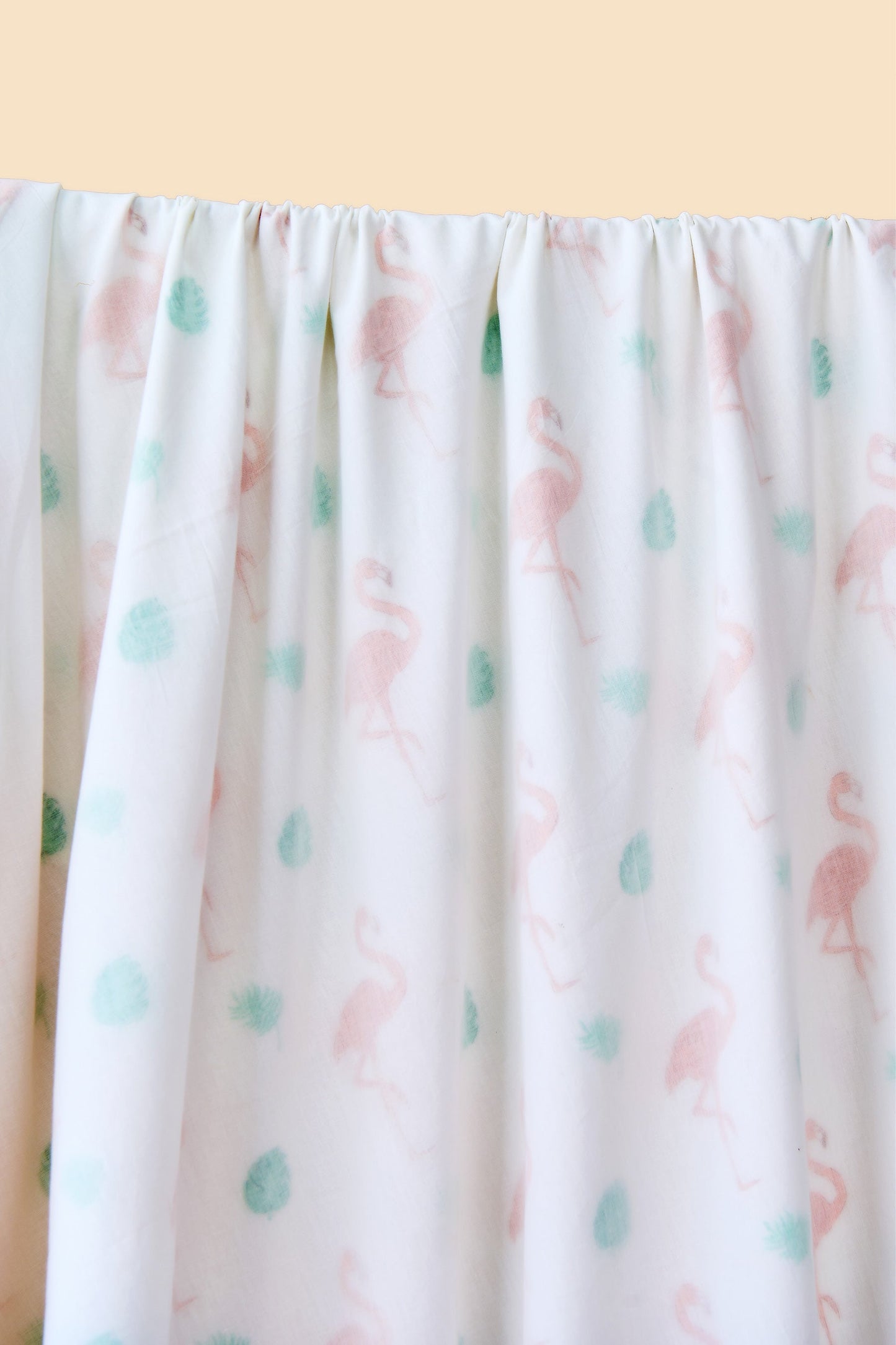 Reversible Muslin Baby Dohar in Flaming And The Leaves Print